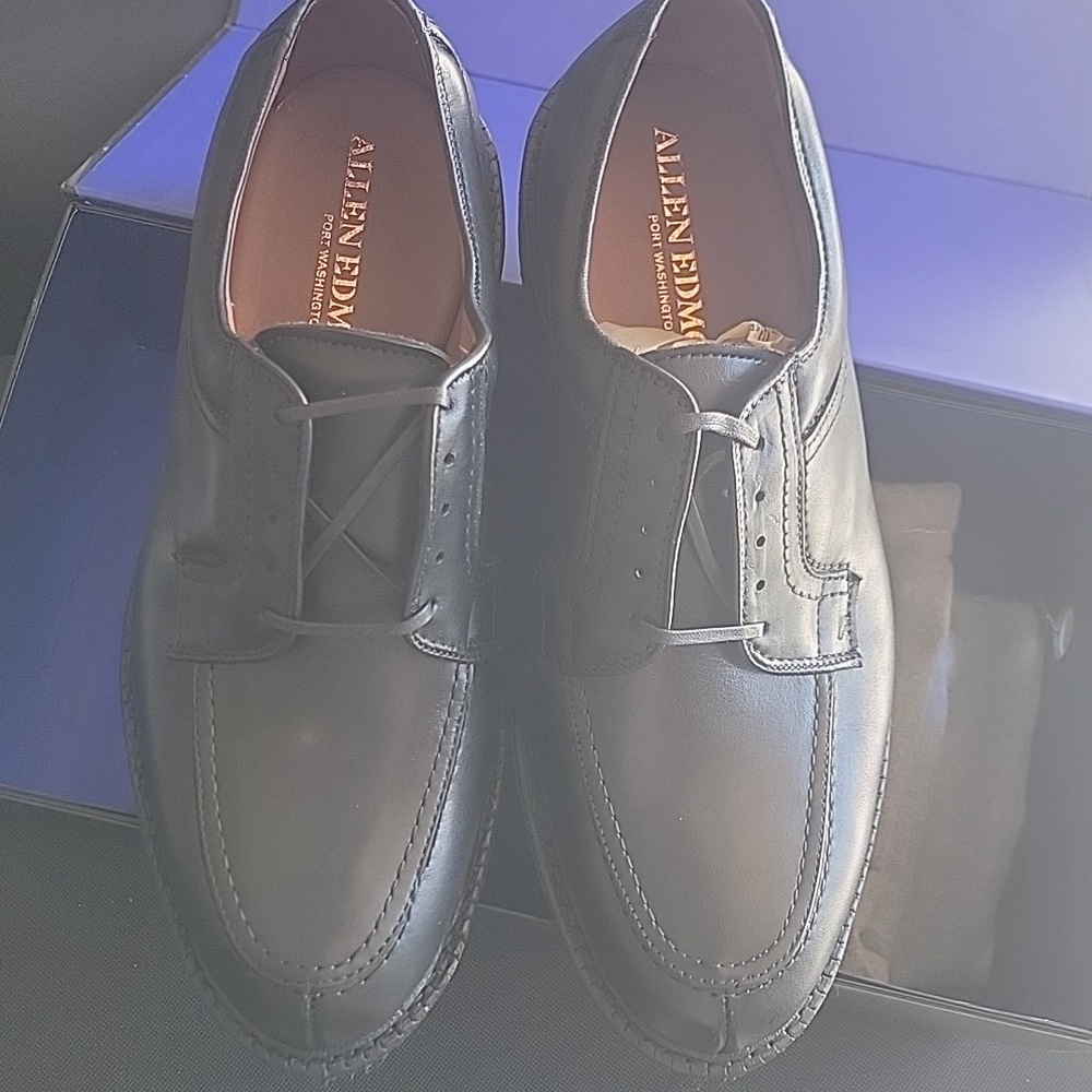 NEW 8.5 3E Allen Edmonds Black Wilbert Oxford Shoes - Picture 5 of 7